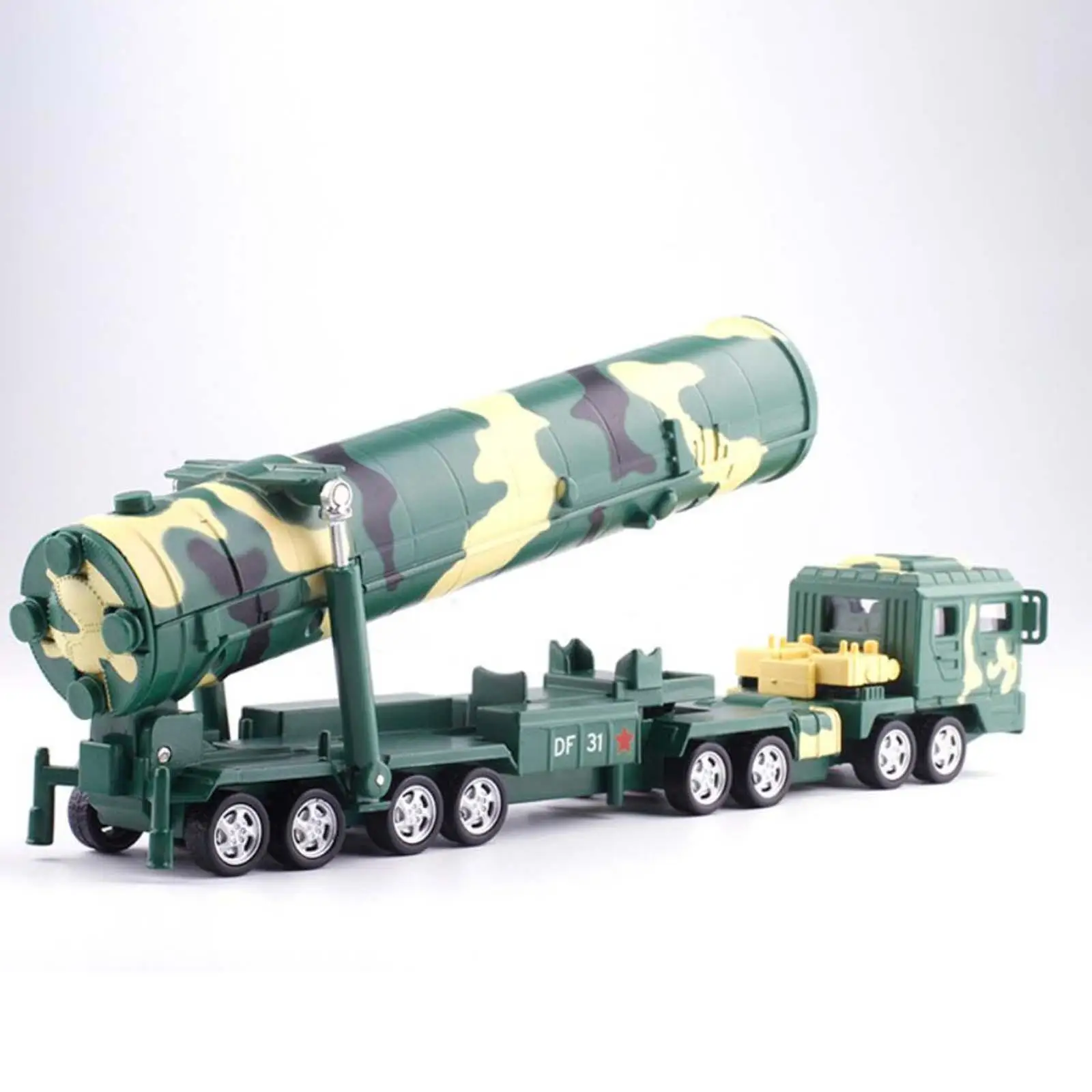 

1:64 Scale Alloy Car Diecast Model Pull Back Trailer with Lights and Sound Collection Vehicles Truck Dioramas Room Decor Layout