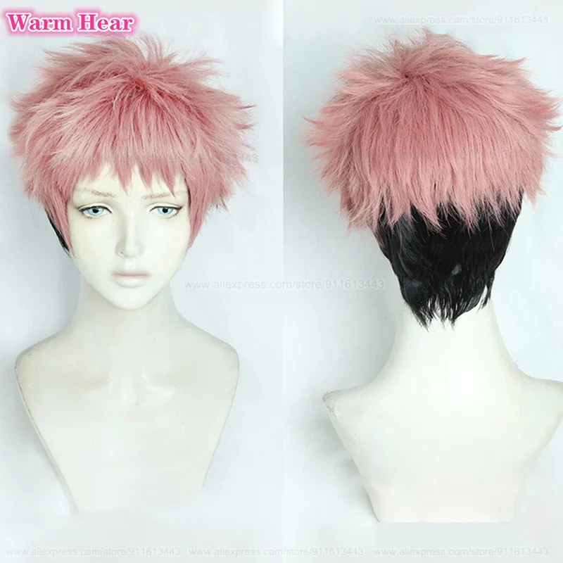 Женский парик для косплея Yuji парики из аниме серого розового оранжевого черного