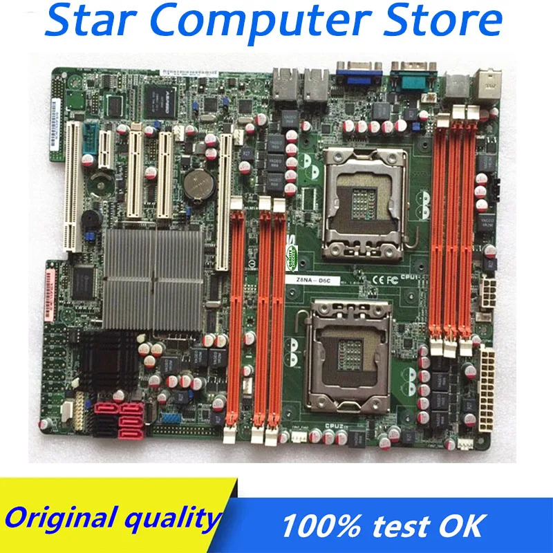 

X58 LGA 1366 For ASUS Z8NA-D6C Motherboard DDR3 24GB USB2.0 Computer Desktop Mainboard Used