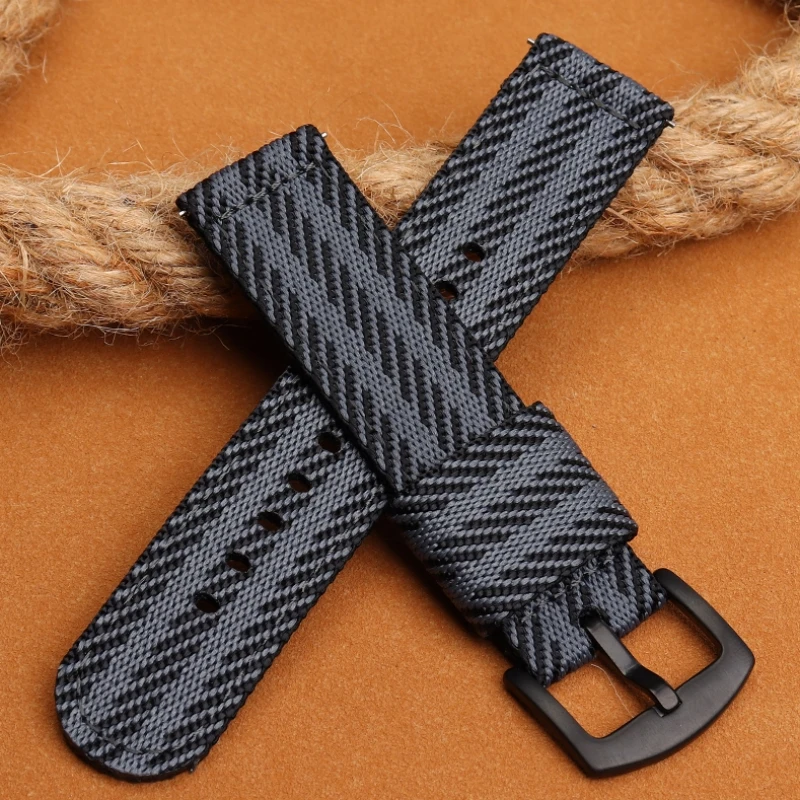 18mm 20mm 22mm 24mm Universal Nylon canvas strap for Smartwatch Men Women Soft Belt Sport Watchband Quick Release Wrist Bracelet