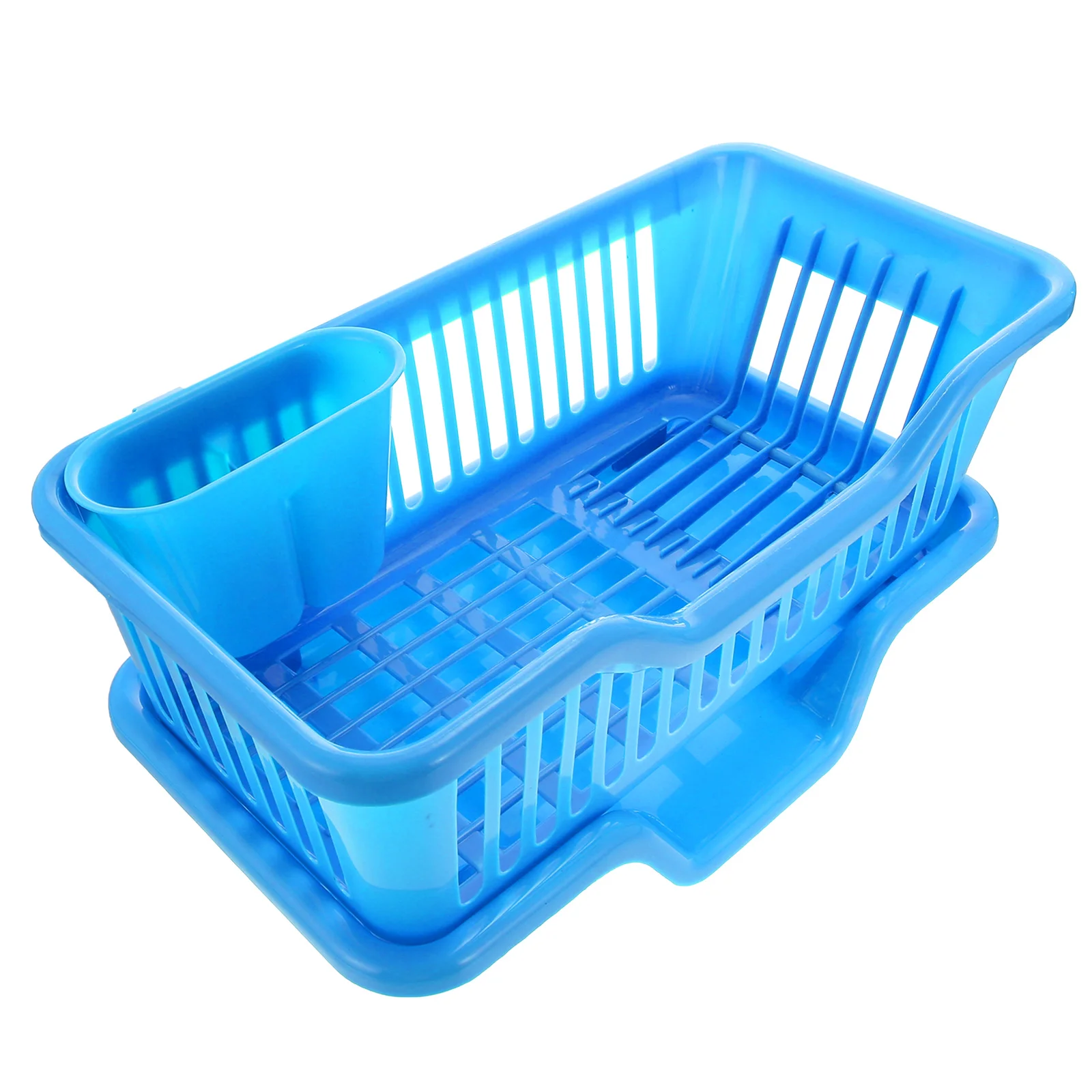 

Kitchen Shelf Storage Basket Stainless Flatware Plastic Tableware Rack Simple Style Bowl Steel Tray Dish Plate Dishware