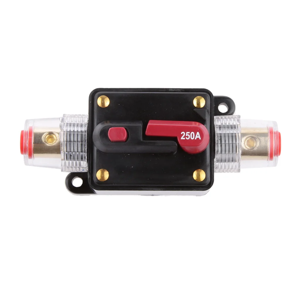 Прерыватель цепи Amp 250A, стерео/Аудио/автомобиль/RV 250A/250A, предохранитель 12В/24В