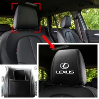 car headrest cover logo interior design shell rear pocket multifunction for lexus rx300 rx330 rx350 is250 is300 sport etc