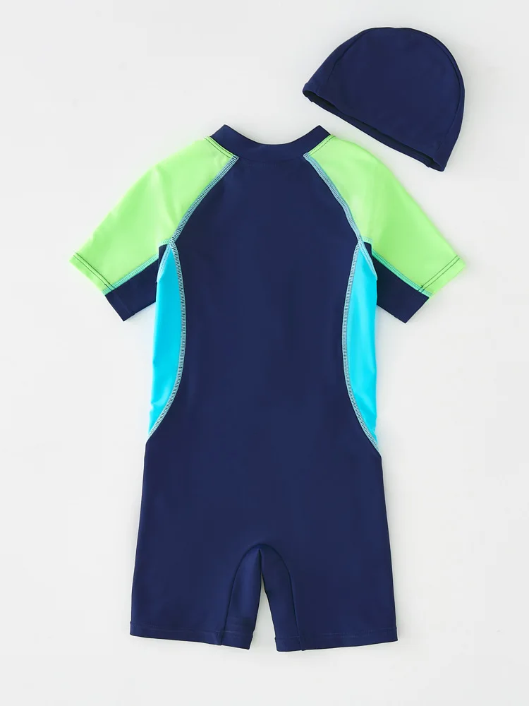 Swimsuit Boy UPF50 UV Protection Children's Swimwear Sports Swimming Suit for Boy One-Piece Rashguard Beach Clothes Kids 2-11T