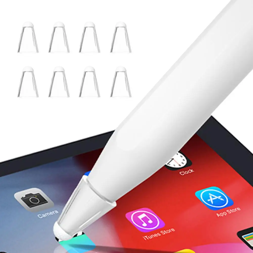 

8 шт., сменные наконечники для Apple Pencil 1-го 2-го поколения