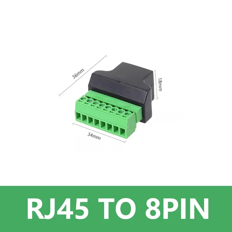 

RJ45 разъем на винтовой терминал