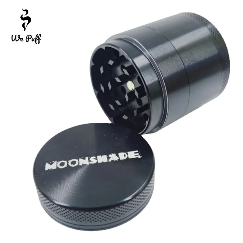 

MOONSHADE 4 Layers 40mm Dry Herb Grinder Aluminum Alloy Manual Grind Herbal Crusher Tobacco Grinders for Smoking Accessories