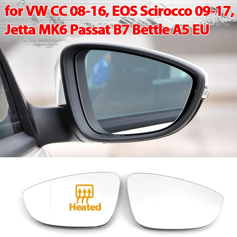

Левое и правое крыло, зеркало со стеклом, подогрев водителя, пассажира для Volkswagen VW CC 08-16 EOS Scirocco Jetta MK6 Passat B7 Bettle A5 EU