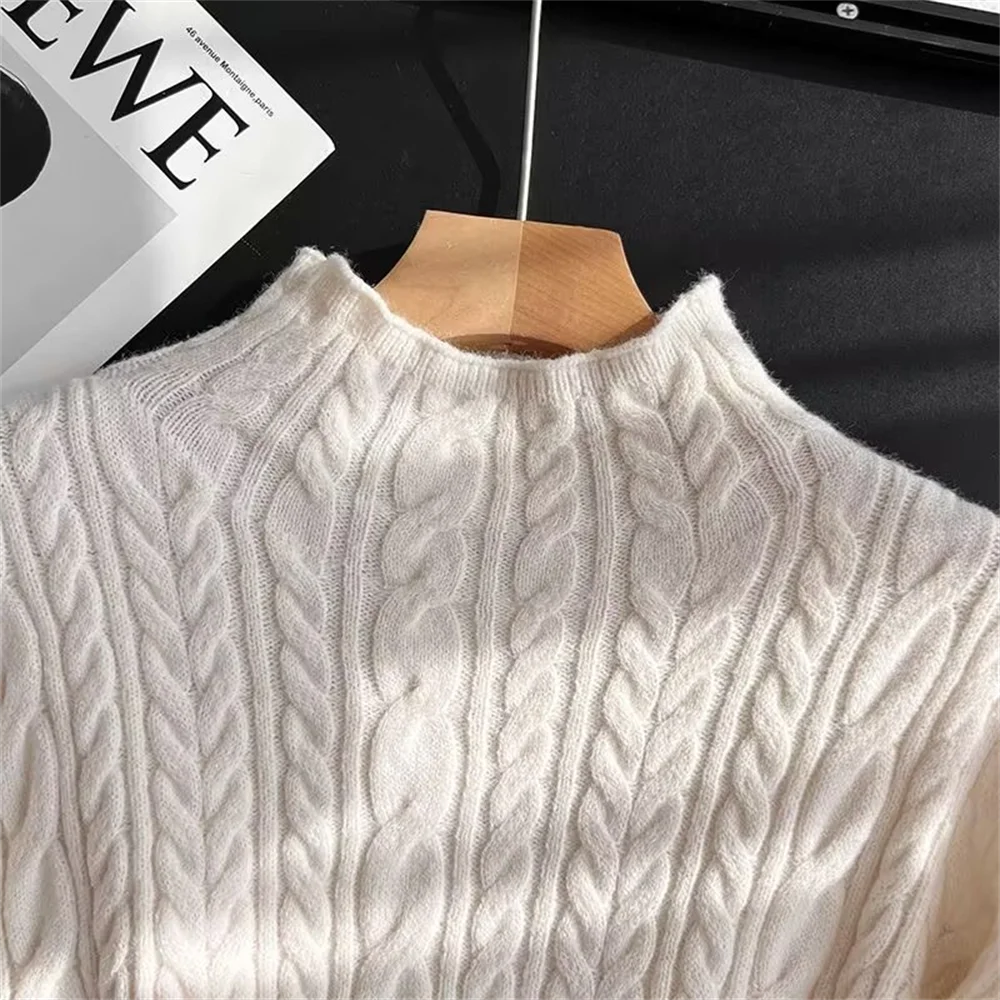 PB &amp ZA2024 Новая зимняя женская одежда Стиль чрезвычайно простой стиль Полувысокая