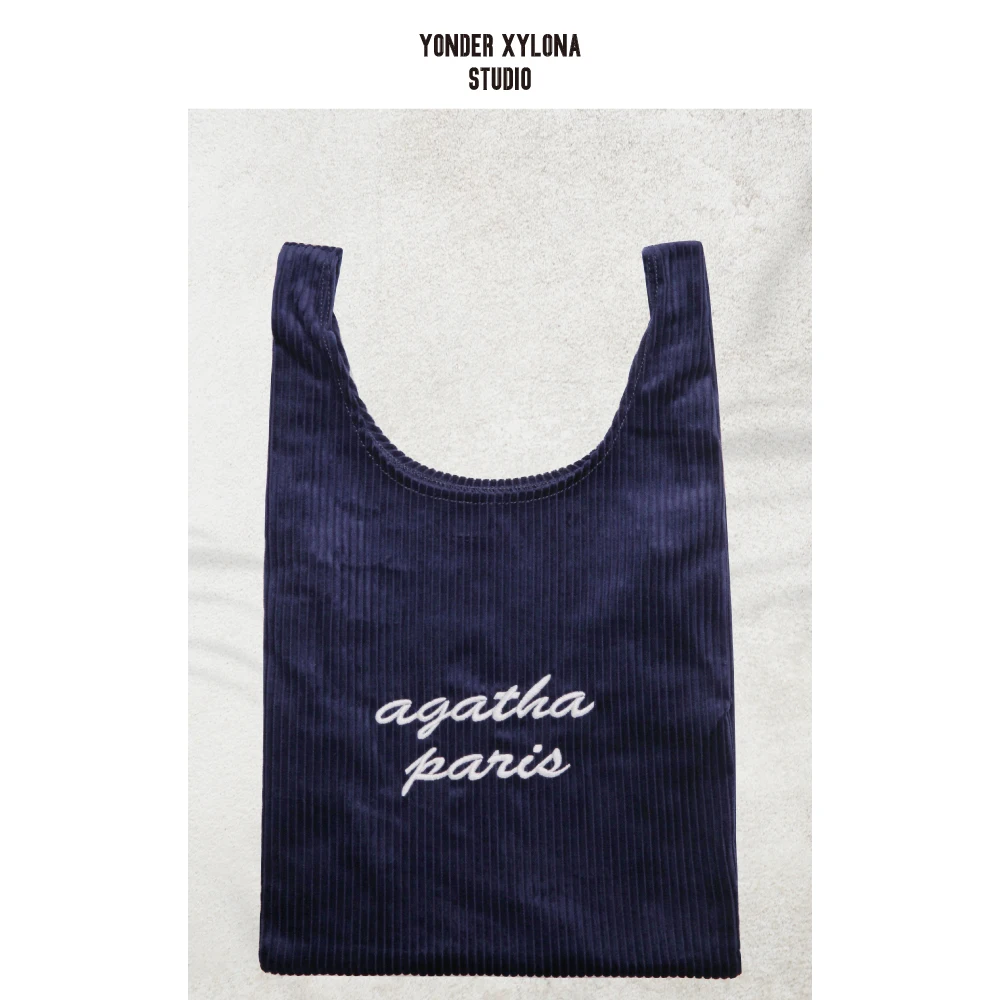 Новинка 2024 Вельветовая Сумка-тоут повседневная сумка для спортзала бэнто милая