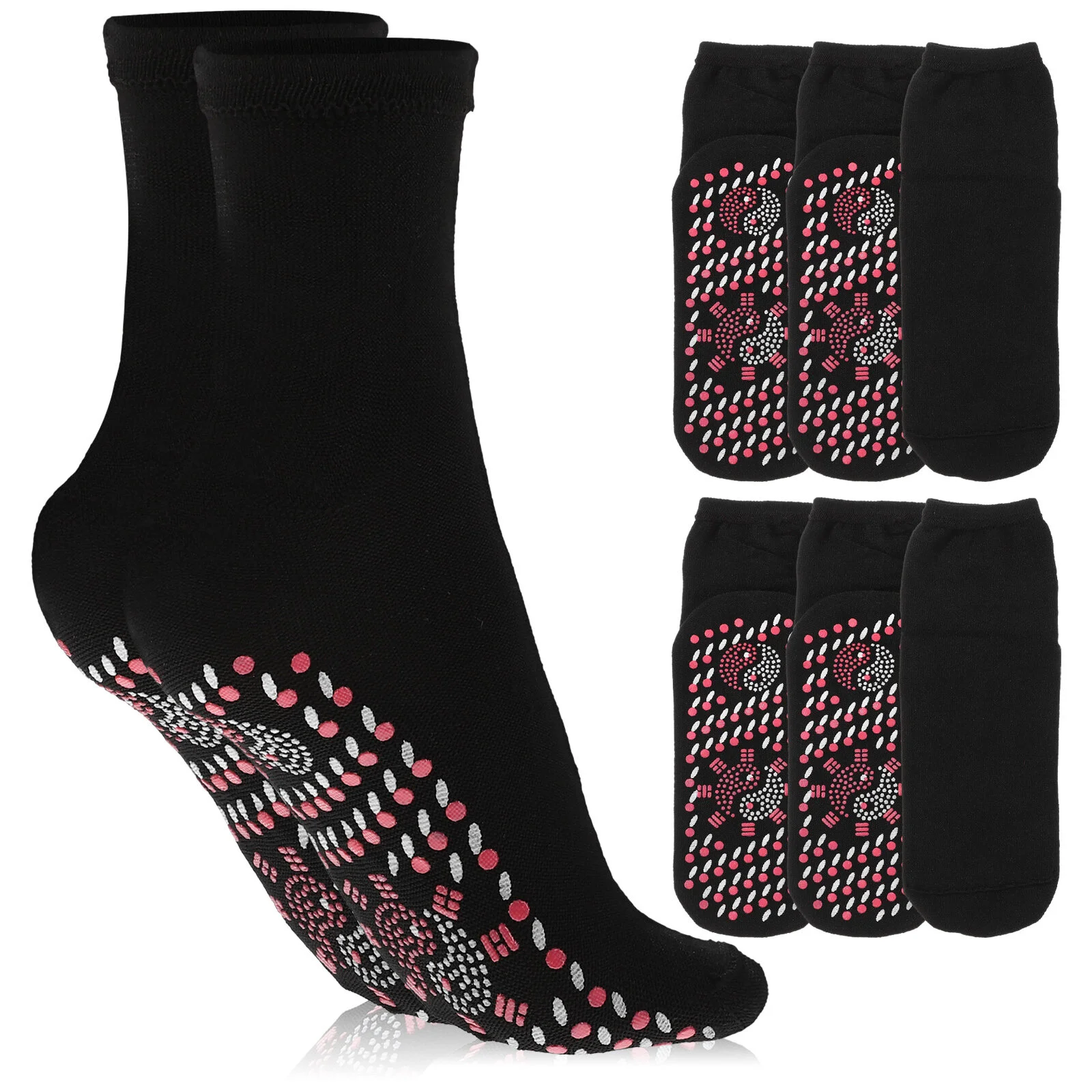 

4 Pairs Heating Socks Thermal Foot Warmer Winter Heated Boot Cotton Women Miss