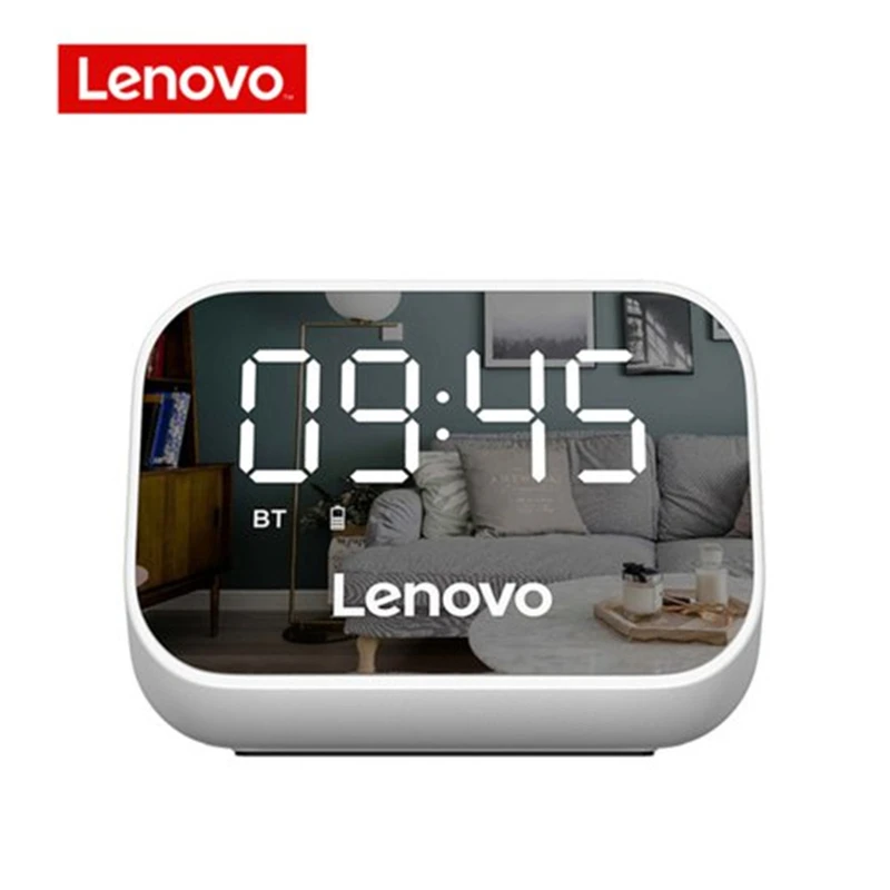 

Lenovo TS13 Wireless bluetooth Speaker Alarm Clock Mirror Multifunction Speaker Stereo Surround Loudspeaker Sound Box With Mic
