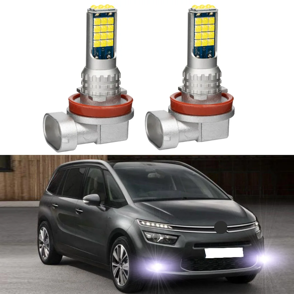 

2pcs For Citroen C4 Picasso 2013-2018 Led Car Fog Lamp Front Fog Light Bulb Canbus