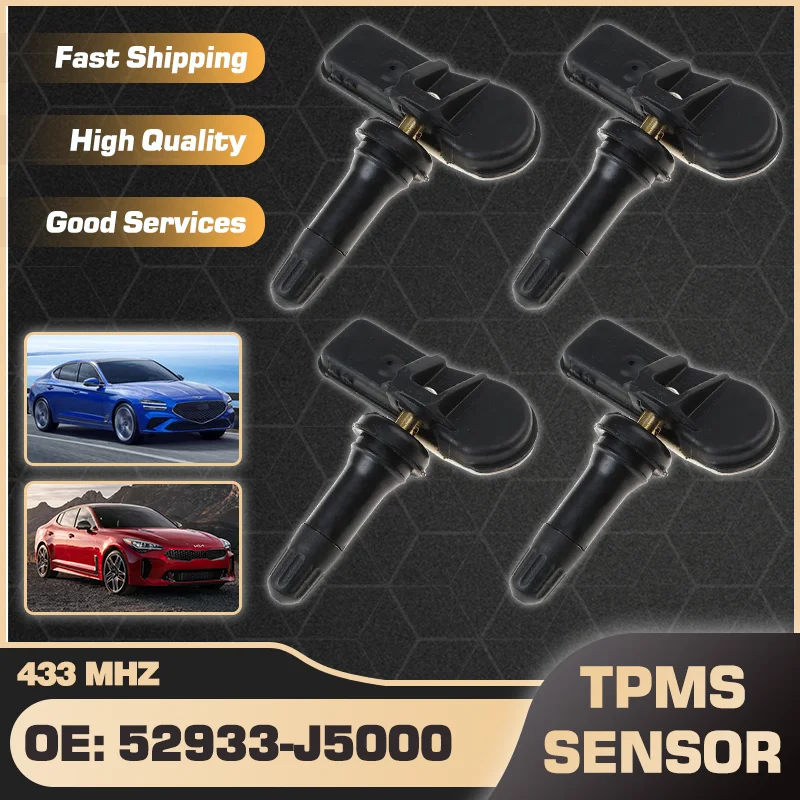 1/4 шт. Автомобильный датчик давления в шинах TPMS для Genesis G70 2018-2026 Kia Stinger CK 2017-2023