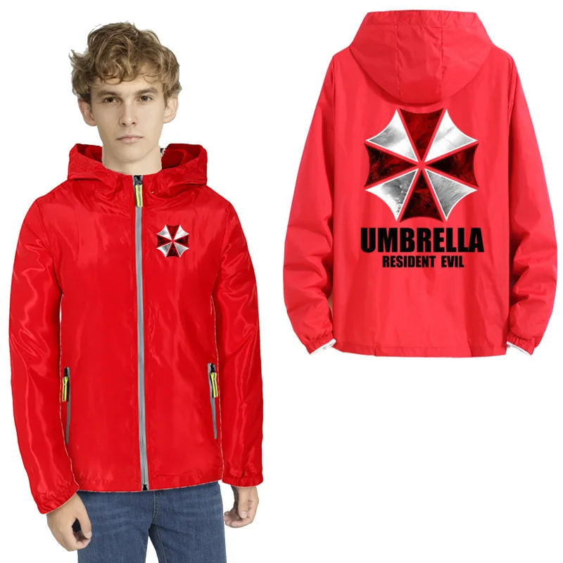 Мужская Корейская одежда Umbrella Corporation bioаз тонкие Светоотражающие кожаные парки