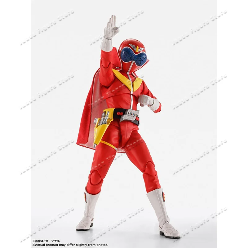 Фото В наличии: Фигурка Bandai SHF Himitsu Sentai Gorenger Akarenger Super Sentai 50th, готовая модель, игрушка-подарок для детей №2
