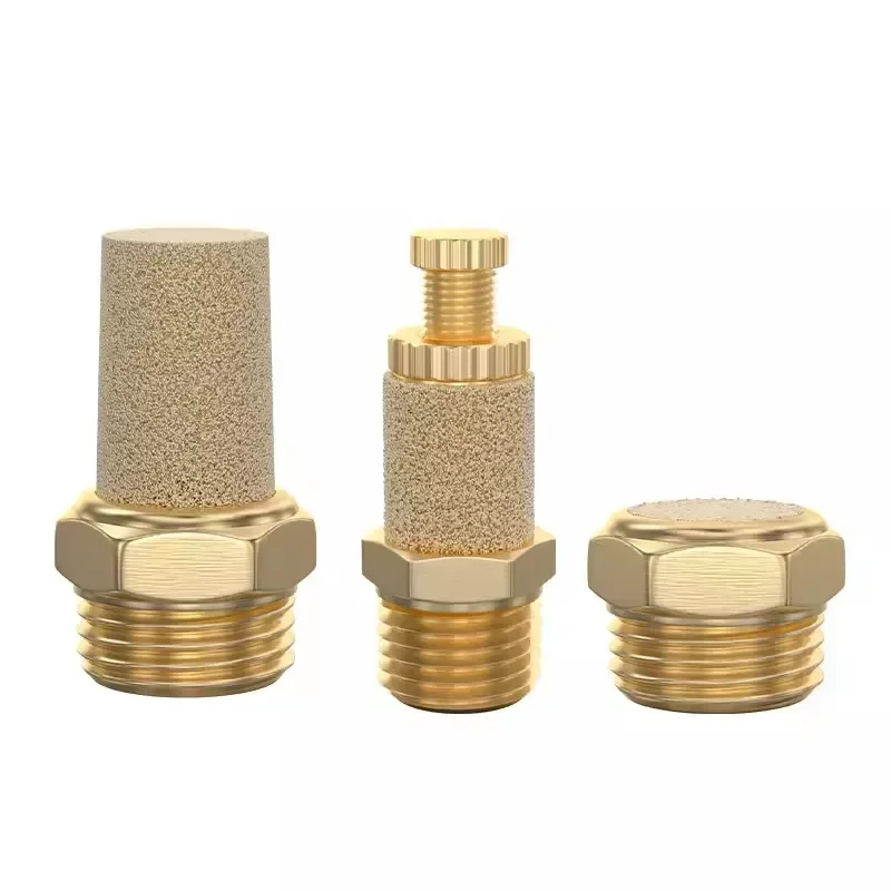 10/50 шт. пневматический глушитель из латуни 1/8 &quot1/4" 3/8 &quot1/2" BSL M5 глушители
