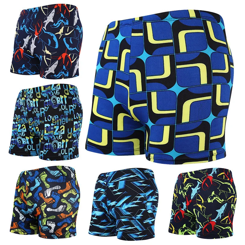 

2022 New Men Elastic Swimming Trunk Swimwear Beach Swim Sport Short Briefs Surfing Summer Swimsuit Boxer Shorts Bathing Suit