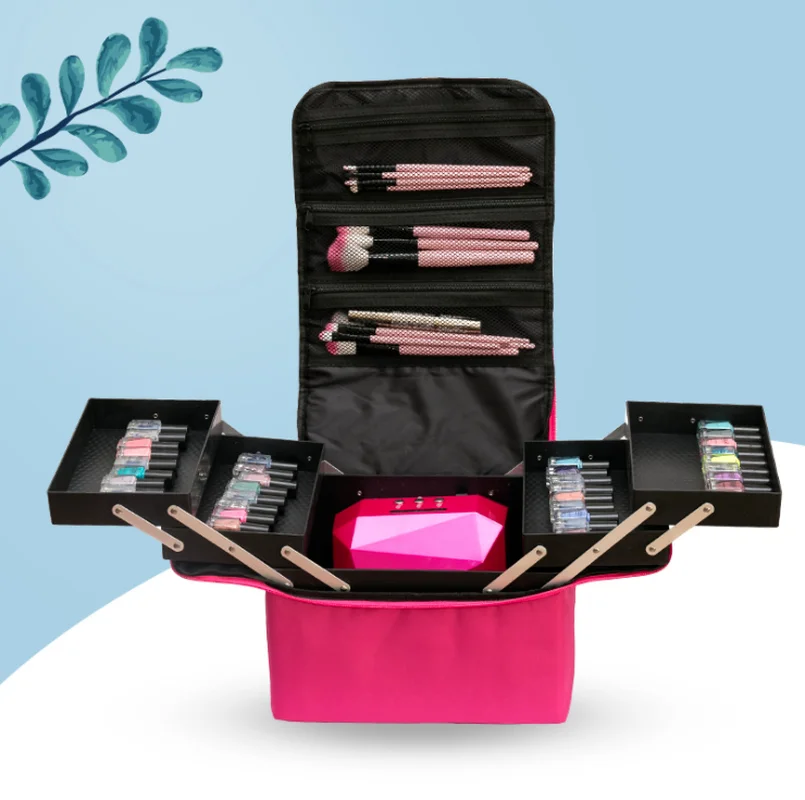 

Cosmetic Bag Storage Multi-layer Makeup, Manicure, Tattoo, Beauty and Makeup, Multi-function Tool Case Cosmetic Bag 2022