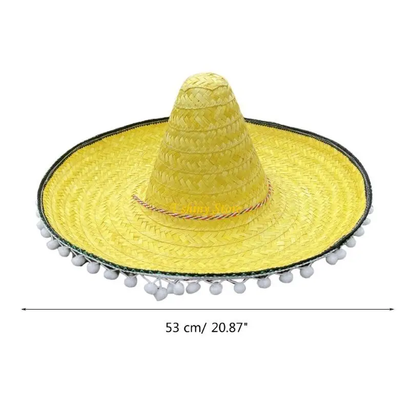 N58F Fiest Hat Fiest Party Hat Мексиканская шляпа сомбреро Соломенная шляпа сомбреро Мексиканская шляпа Сомбреро Праздничная (art.: 3920d93c2ef8d) - 3920d93c2ef8d