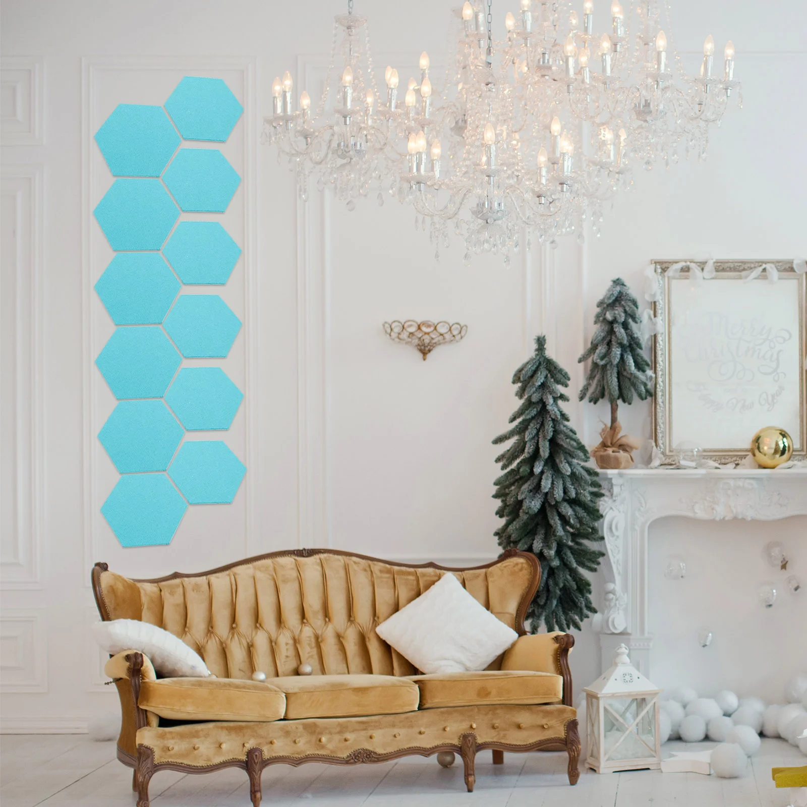 12 шт. декор фетровый фон стикер на стену шестиугольная доска рамка фото домашнее