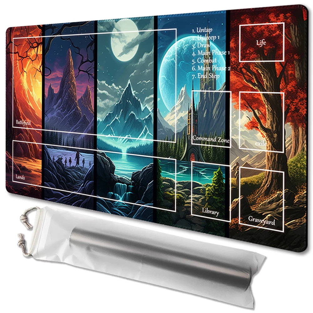 

Magical Horizons-Board Game TCG Playmat Table Mat Game Size 60X35 CM Mousepad Compatible for MTG CCG