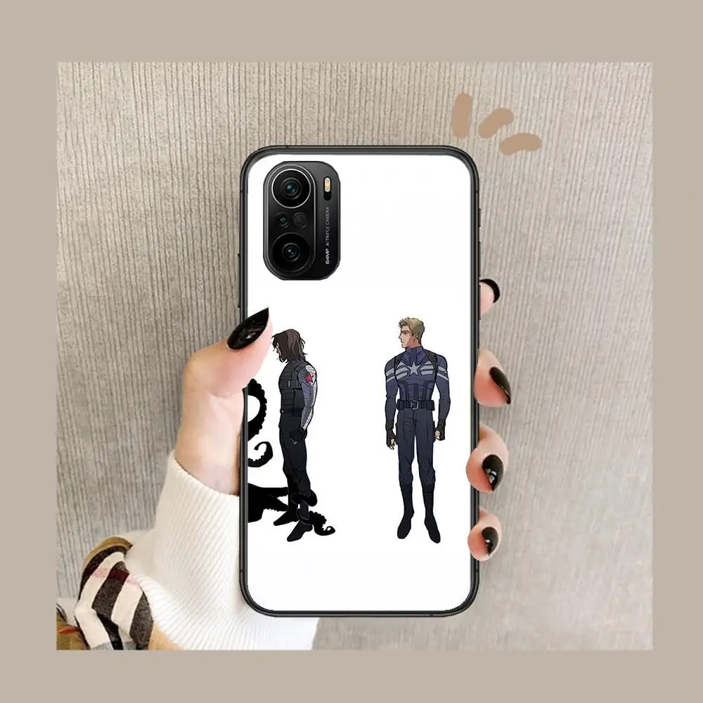 Чехол для телефона с белым фоном Marvel xiaomi redmi POCO F1 F2 F3 X3 Pro M3 9C 10T Lite NFC черный