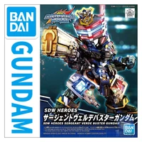 bandai sd gundam world heroes 02 sergeant verde buster gundam assembly model anime action figures dolls toys collect ornaments