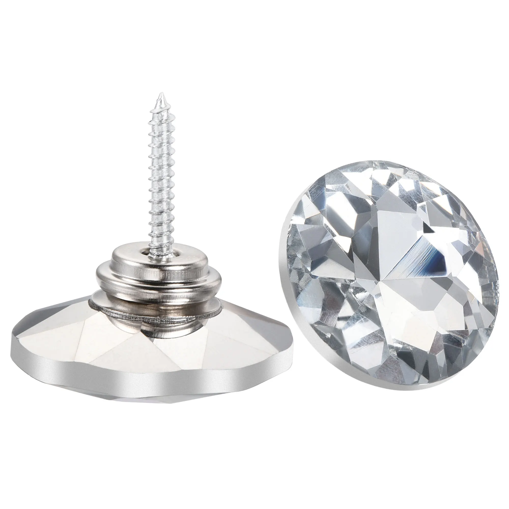 

Uxcell 30mmx14mm Crystal Upholstery Buttons Snap for Furniture Decoration for Crafts 25 Pcs