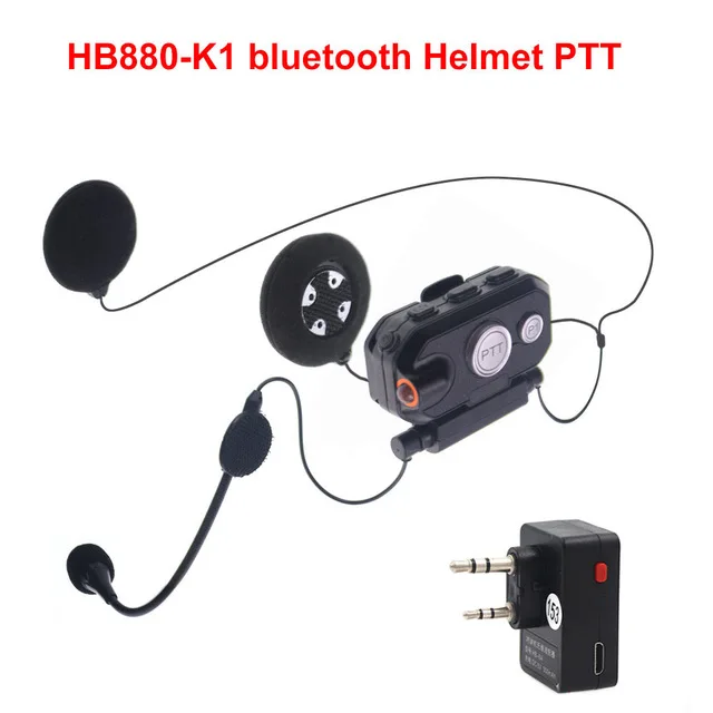 

Гарнитура для шлема BT PTT, гарнитура Bluetooth K/M, беспроводные наушники для мотоцикла, локомотивные наушники для Baofeng Motorola
