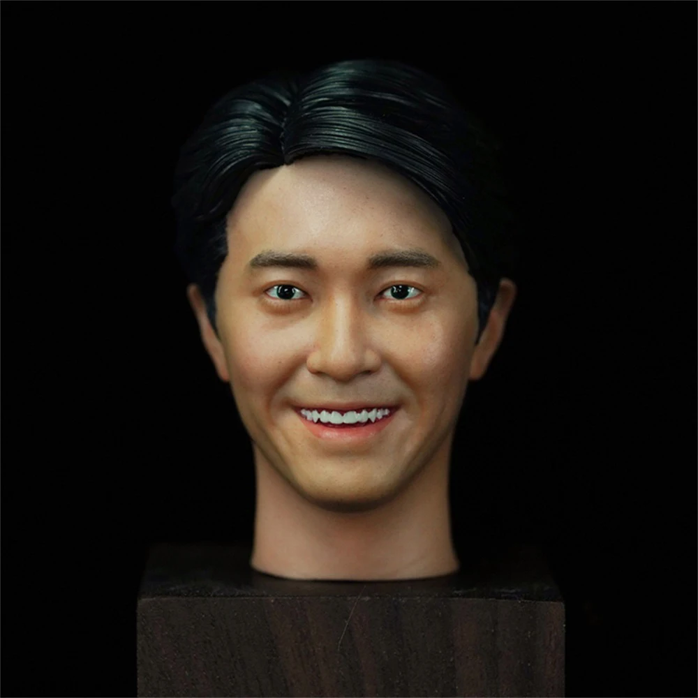 Best Sell 1/6 Hand Painted The King of Comedy Stephen Chow Vivid Head Sculpture Carving for 12'' PH TBL Action Figure