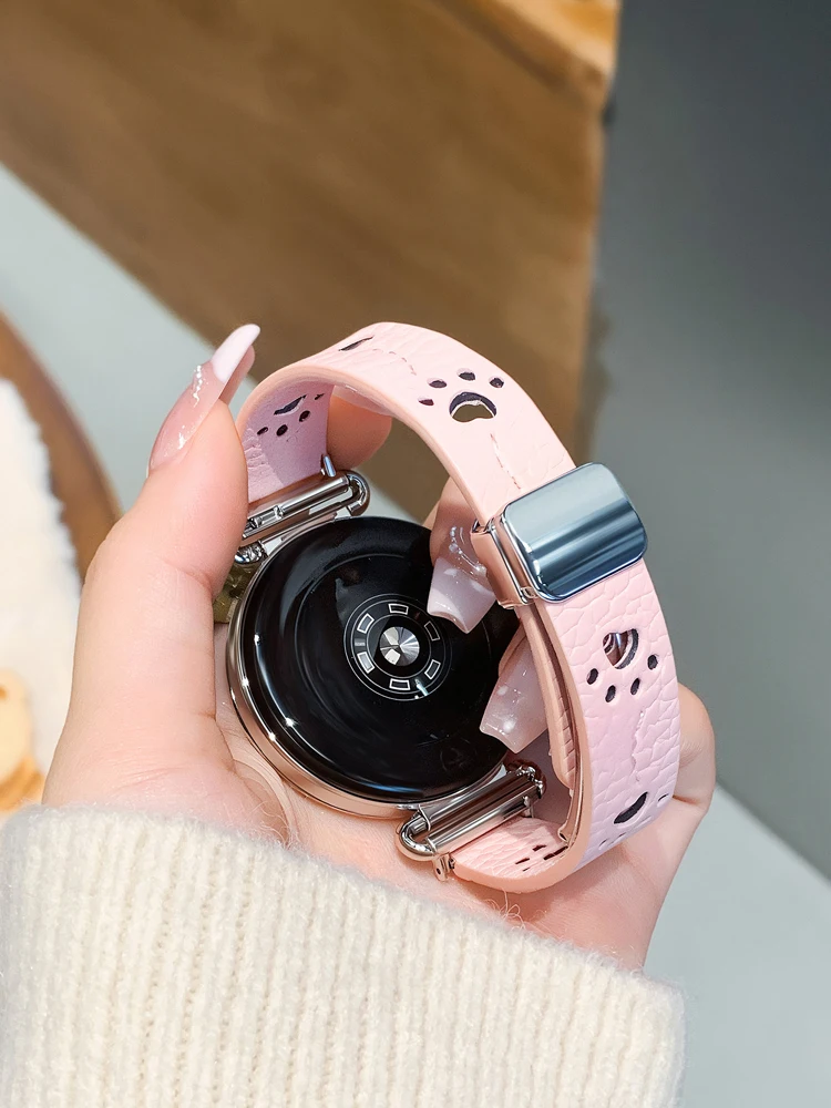 Фото Ремешок с узором в виде кошачьей лапы для Samsung Galaxy Watch 7 6 FE 5 Pro 4 6 Classic 44 мм 40 мм, спортивный браслет, аксессуары для умных часов №4