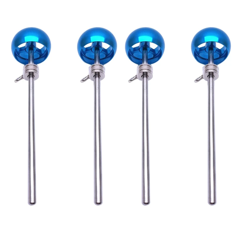 

4Pcs Bass Drum Pedal Beater Aluminum Alloy Hammer Head Percussion Instrument Accessory Parts,Blue