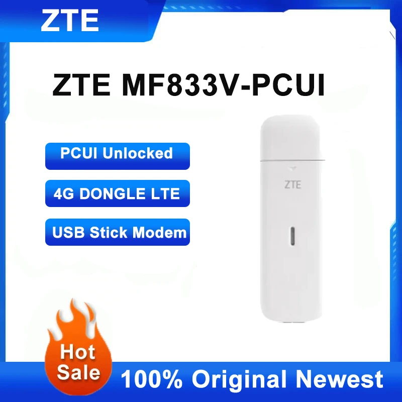 

4G DONGLE LTE USB Dongle ZTE MF833V PCUI Unlocked Mifi Modem An IoT Device With MTCE Android Car radio