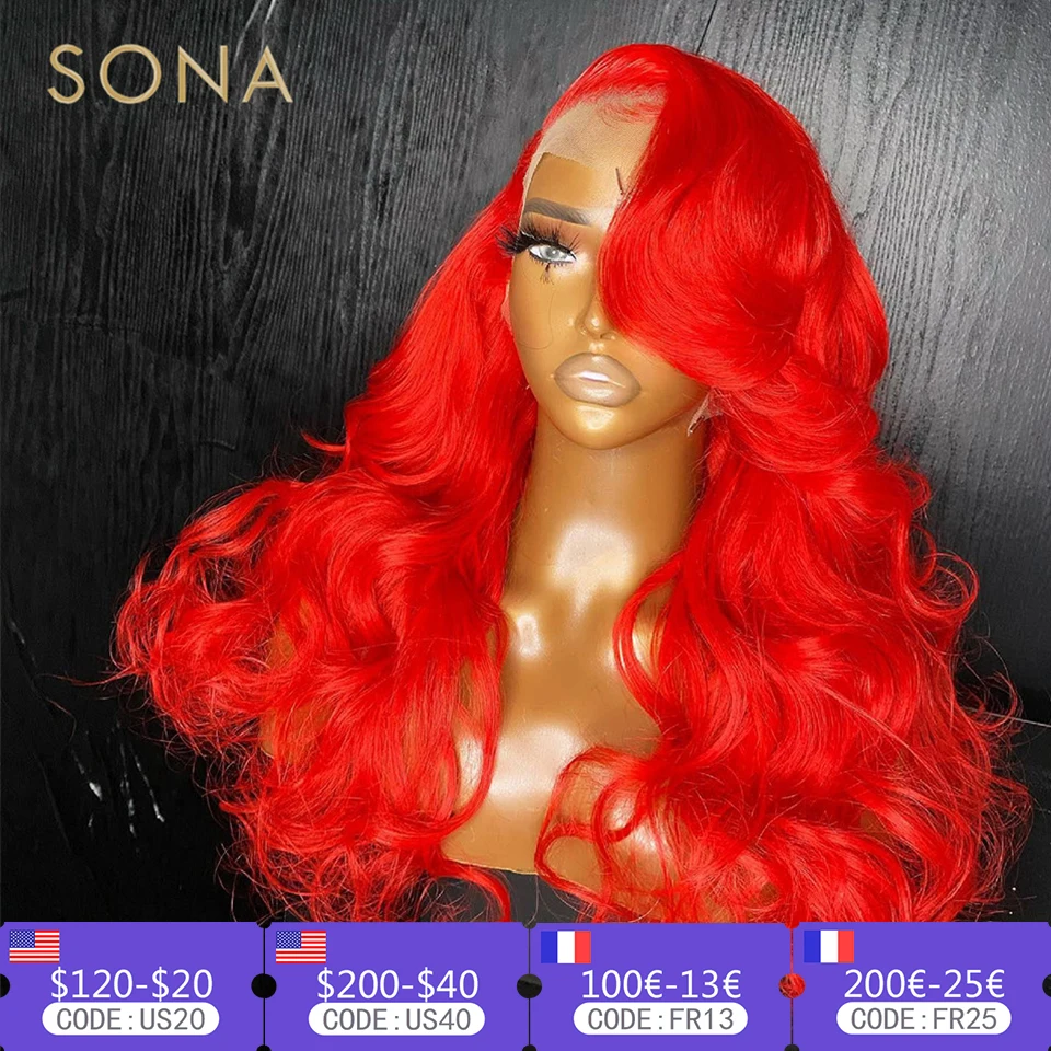 Ed Body Wave 13x6 Hd Transparent Lace Frontal Wigs For Women Pre Plucked