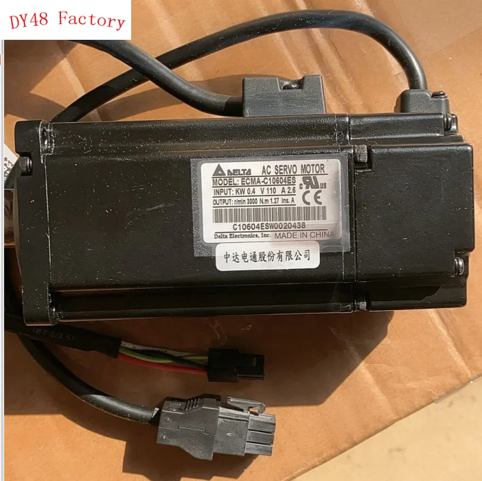 

New DELTA AC SERVO MOTOR Model ECMA-C10604ES Input 0.4KW 110V 2.6A 3000 R/min