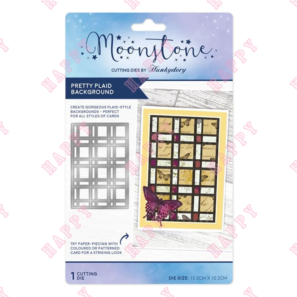 

Pretty Plaid Background New Metal Cutting Dies Scrapbook Diary Decoration Stencil Embossing Template Diy Greeting Card Handmade