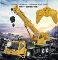 124 remote control construction truck crane rechargeable rc lifting construction truck crane childrens toy gift
