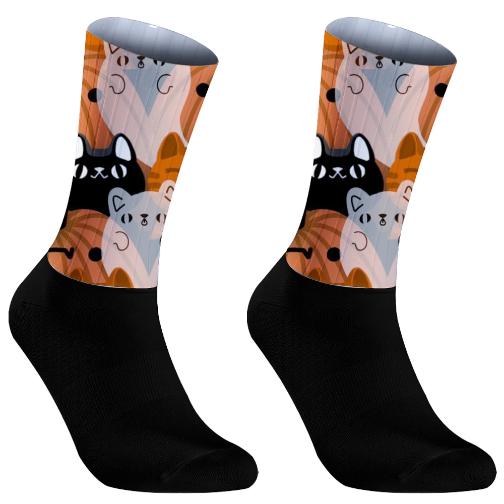 Нескользящие спортивные футбольные износостойкие велосипедные носки с