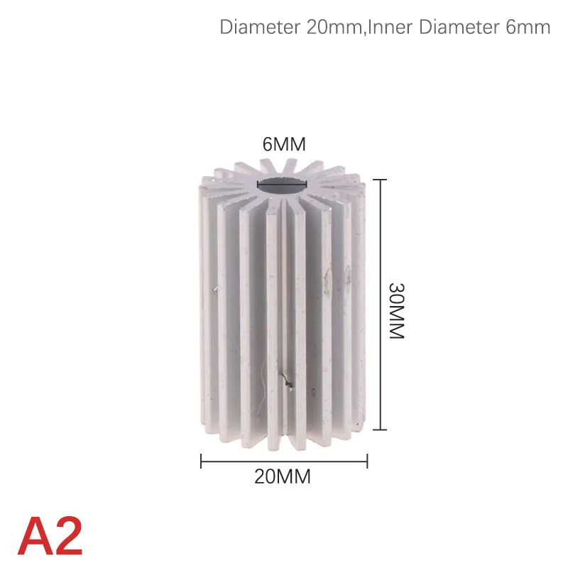 

Алюминиевый радиатор для LED ламп 1Вт 3Вт