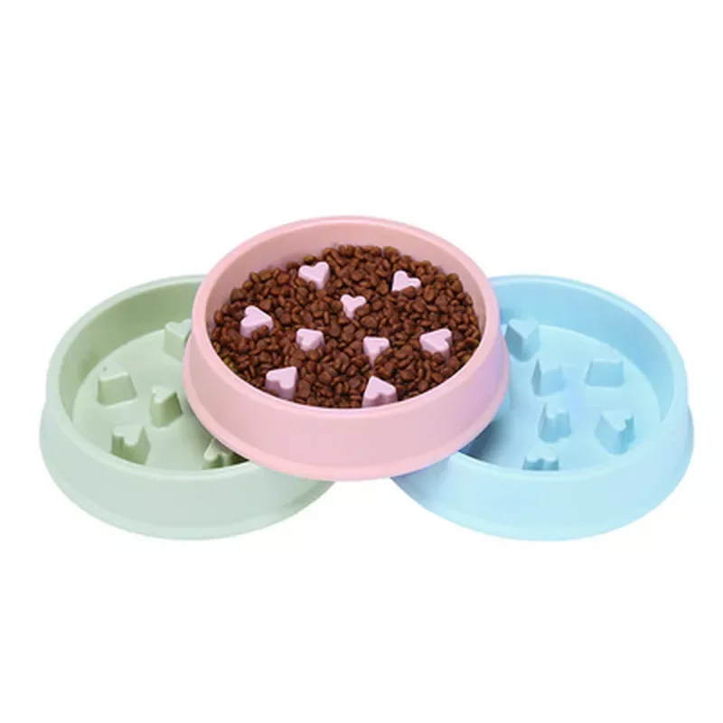 

2022NEW Pet Dog Bowl Slow Feeder Plastic Anti Choking Puppy Cat Eating Dish Bowl Anti-Gulping Food Plate Lick Pad
