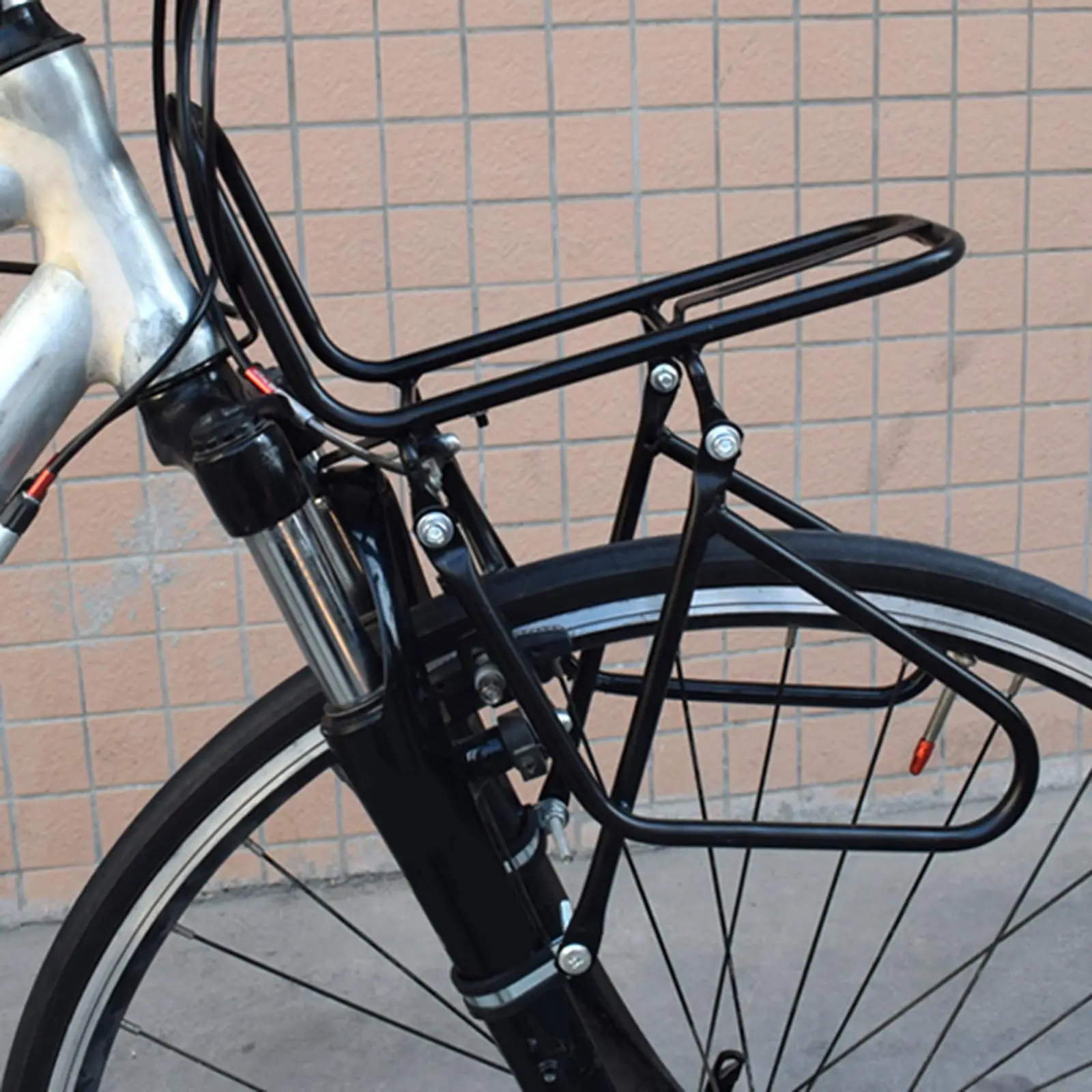 

Bike Front Rack Bicycle Carrier Practical Black Basket for Biking Mountain Bikes