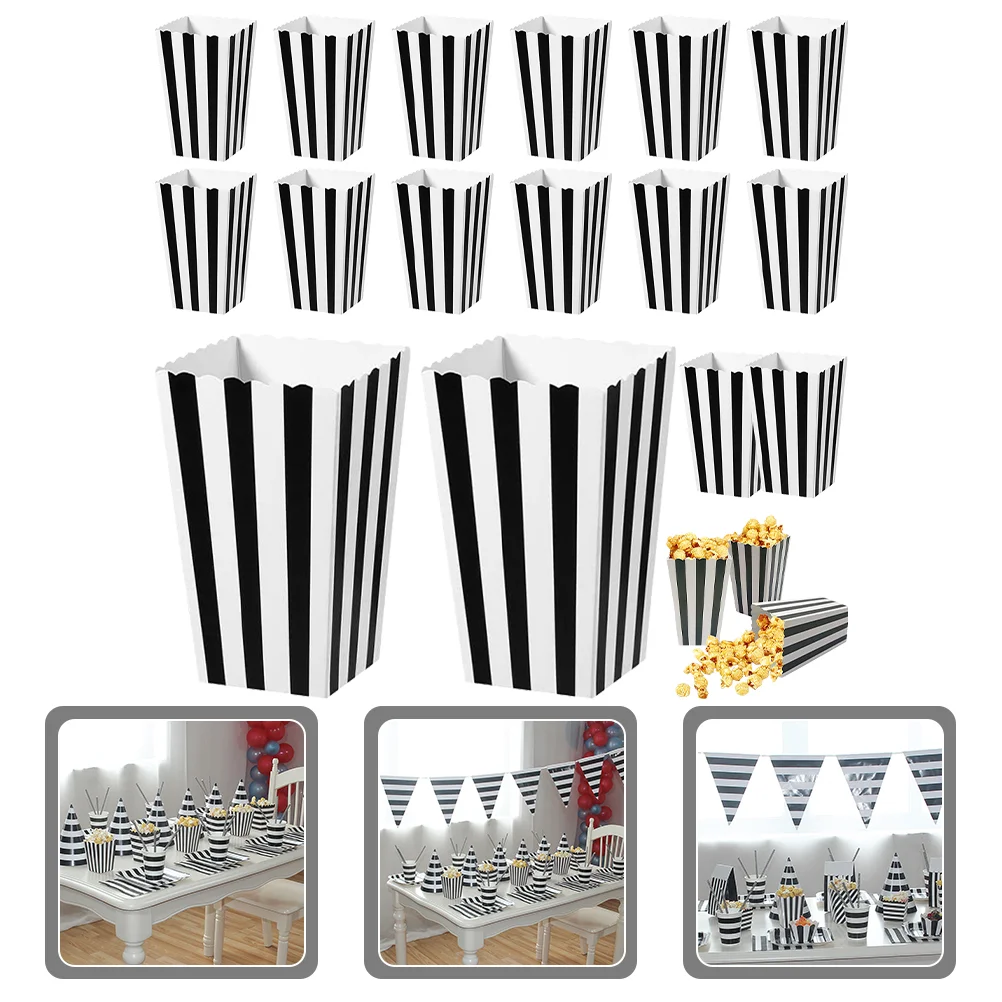 

Popcorn Boxes Paper Box Bowlcontainers Snackmini Movie Container Holders Wrap Baking Fries French Disposable Empty Party Kids