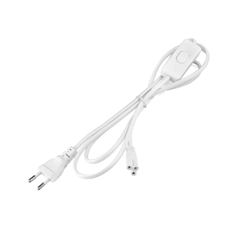 

Lighting Accessory 220V EU Plug Switch Cable for T5 LED Tube T8 Power Charging Wire Connection Wire ON/OFF Connector Home Decor