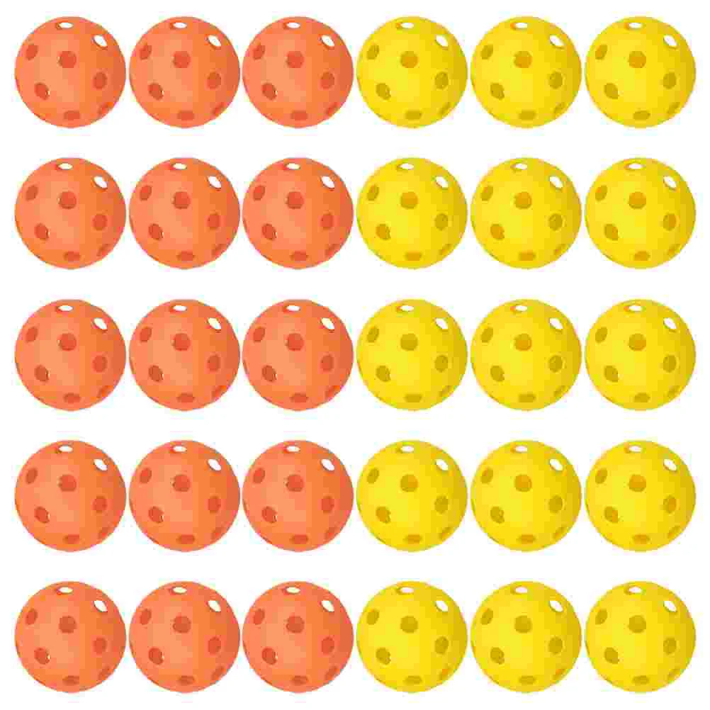 

30pcs Indoor Balls Practice Balls Light Balls Practice Balls Golfing Accessories Pickleball Perforator v