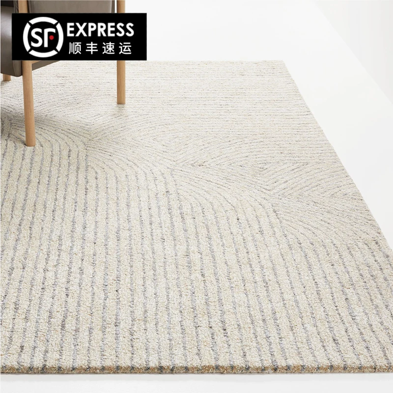 

Простой воздушный ковер, прикроватный ковер для гостиной, спальни, ковер для журнального столика, украшение для спальни, декор для гостиной,...