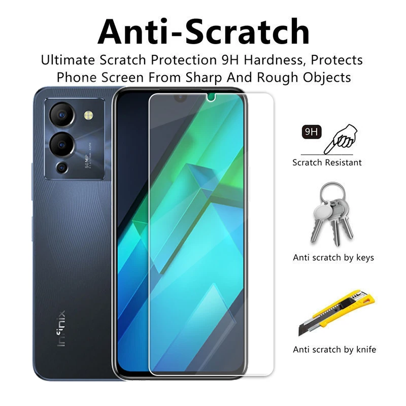 2Pcs For Infinix Note 12 Screen Protector 9H Clean Glass Note 12 G96 Tempered Glass Infinix Note 12 12i 12 VIP Protective Film