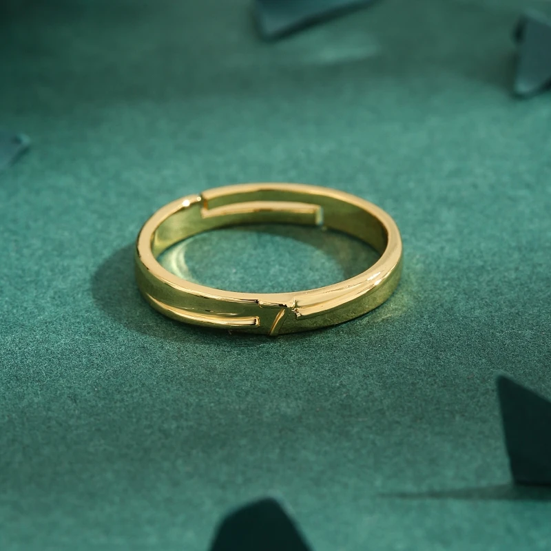 Высококачественное креативное цифровое регулируемое кольцо с фианитами и медью