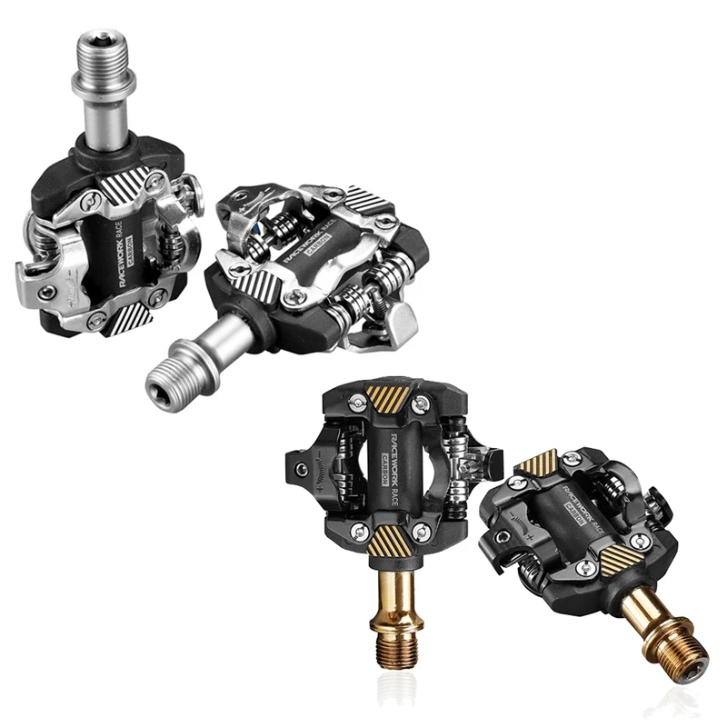 Велосипедные педали RACEWORK для горного велосипеда самоблокирующиеся SPD подшипник