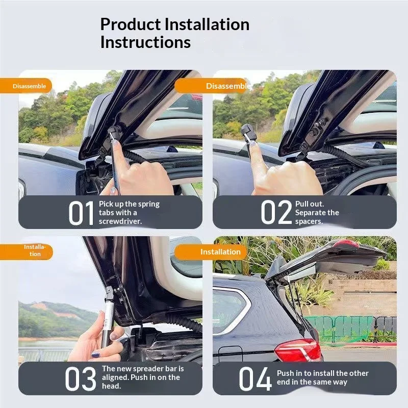 Фото Газовые упоры багажника (пружины) OE 74820-TV0-E011-M1 для Honda Civic FK Hatchback 2012-2017, задний амортизатор, стойка, пружинный стержень №5